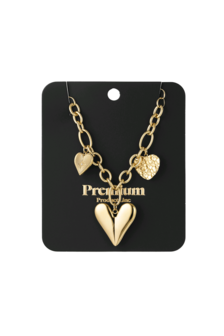 Triple heart ketting