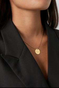 Heartfelt coin ketting 