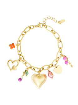 Statement charm armband