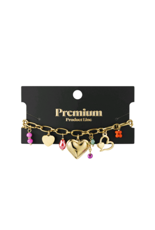 Statement charm armband